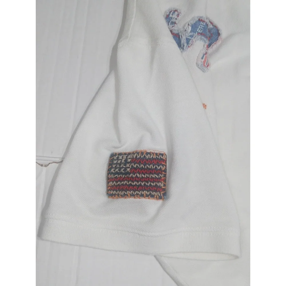 True Religion Vintage Y2K Polo Shirt Mens XXL White Buddha 56 World Tour Graphic